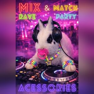 Mix And Match Glow Kawai Rave Party Jewelry.